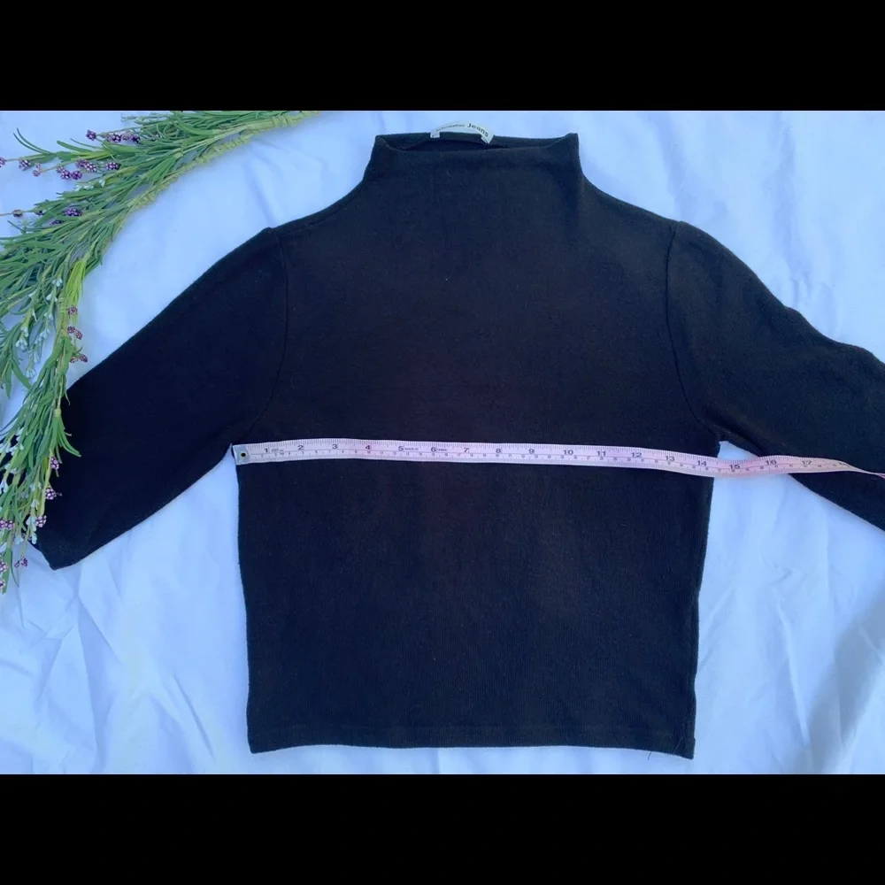 EUC Reformation Sebo Mock Neck Crop Top Black XS - Picture 12 of 16